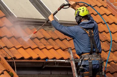 Démoussage et hydrofuge de toiture à Échalou